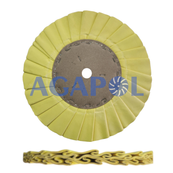 Roda Plissada Amarela