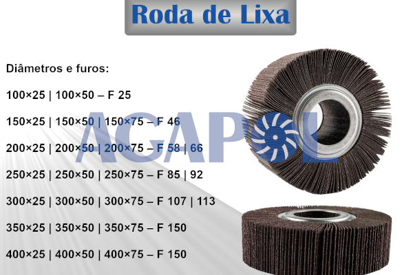 Roda de lixa para afinação